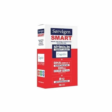 Sorvagen Smart Sitikolin Dha Omega 3 Norveç Balık Yağı Ve B12 30 Kapsül Takviye Edici Gıda ürün resmi ve değerlendirmesi