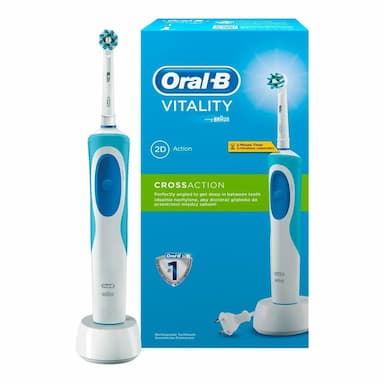 Braun Oral B Şarjlı Diş Fırçası Vitality Cross Action White  ürün resmi ve değerlendirmesi