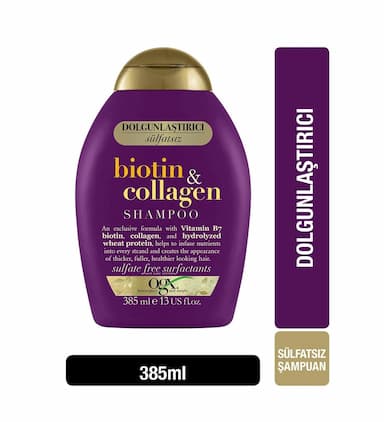 OGX Dolgunlaştırıcı Biotin ve Kolajen Şampuan 385 ml ürün resmi ve değerlendirmesi